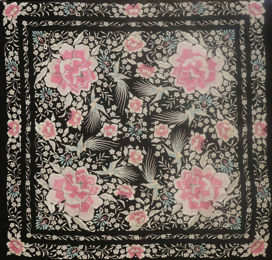 Mantón mano seda 140cm