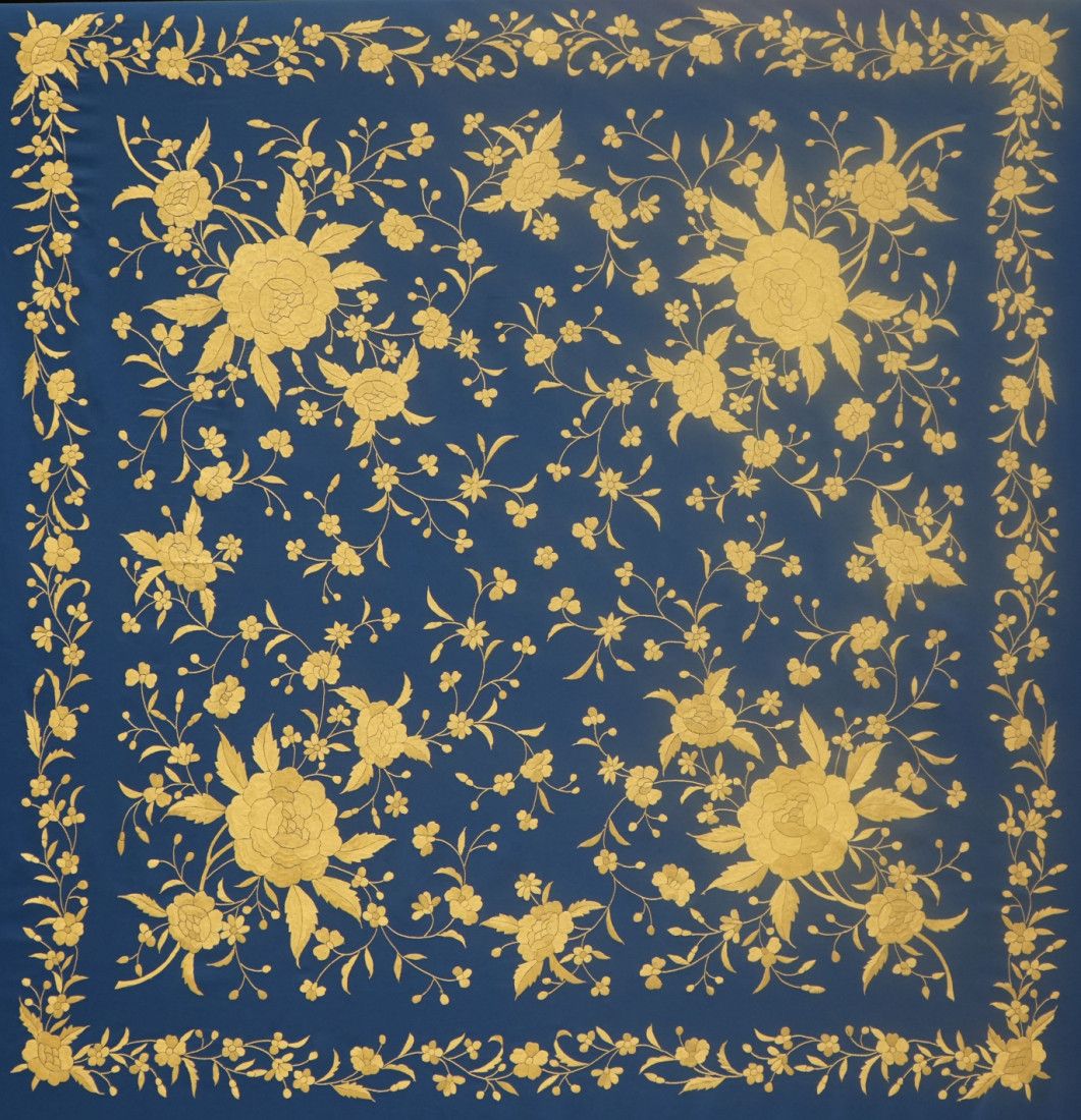 Mantón mano seda 140cm