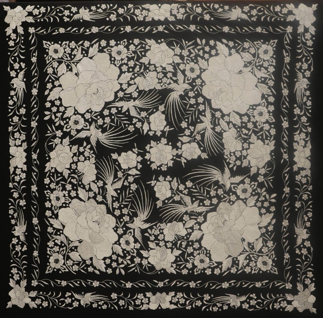 Mantón mano seda 140cm