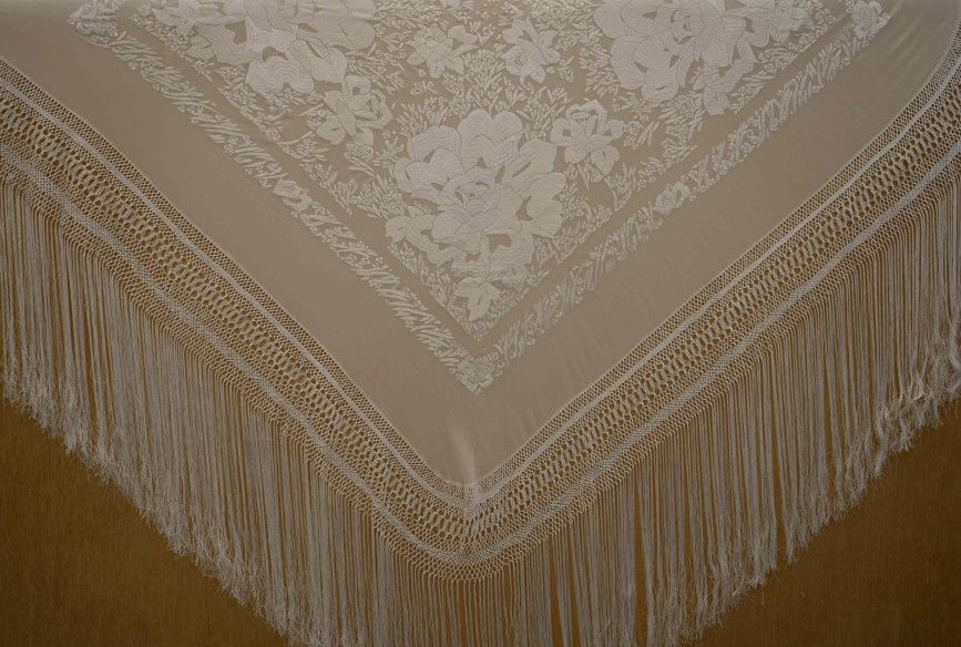 Mantón mano seda 140cm
