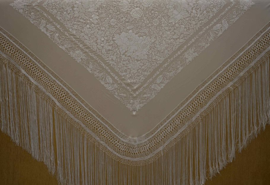 Mantón mano seda 140cm
