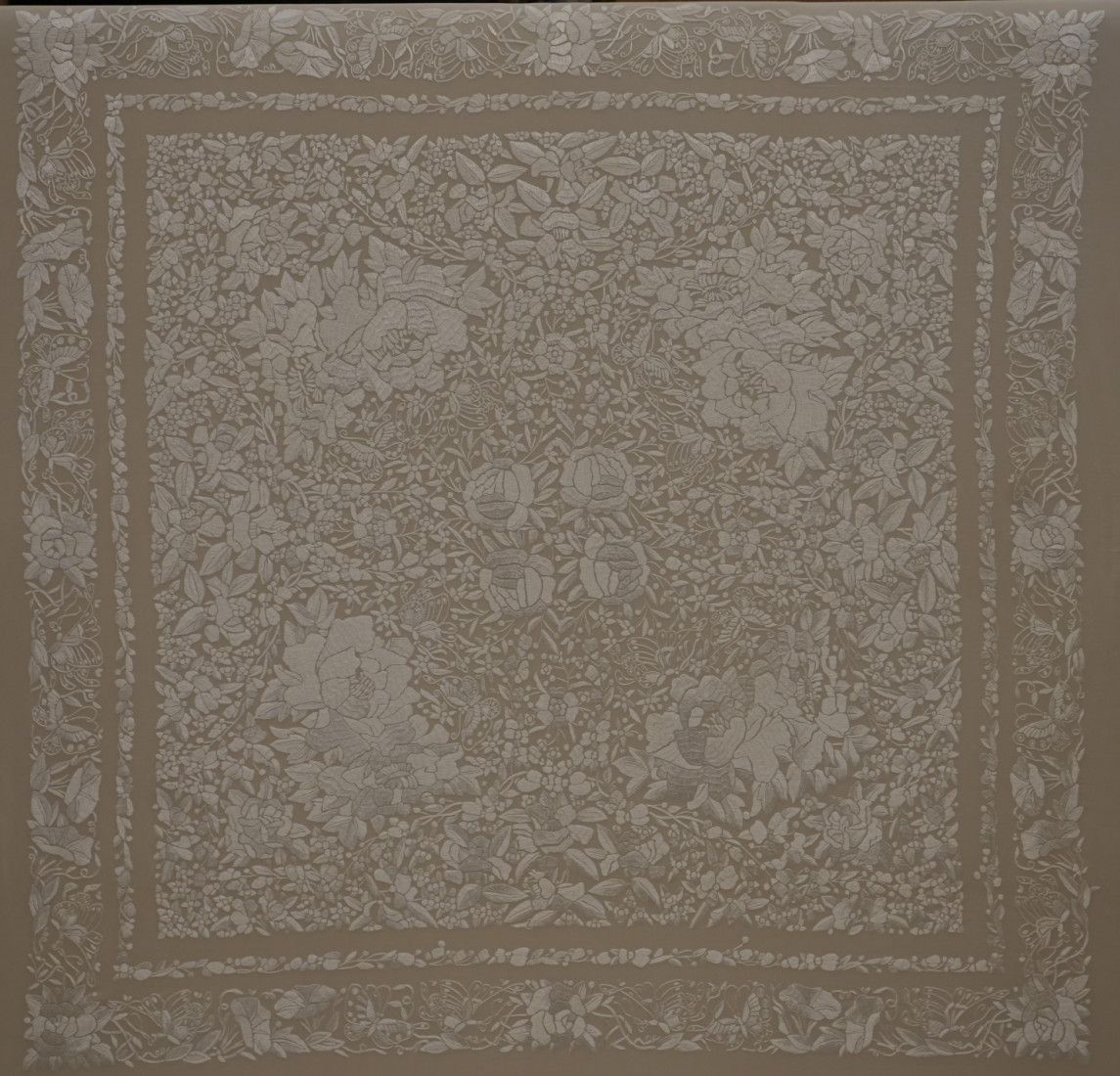 Mantón mano seda 140cm