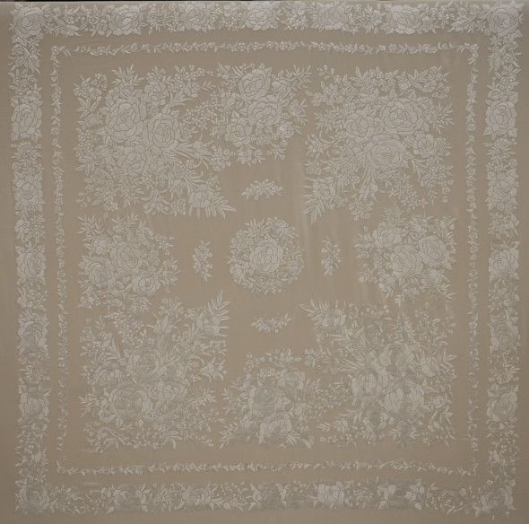 Mantón mano seda 140cm