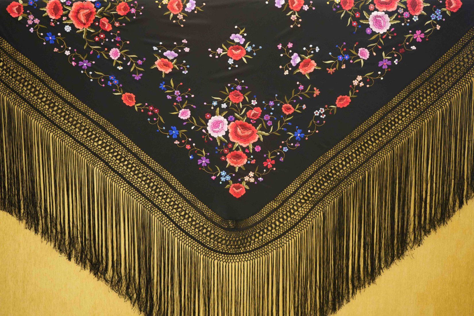Mantón mano seda 140cm