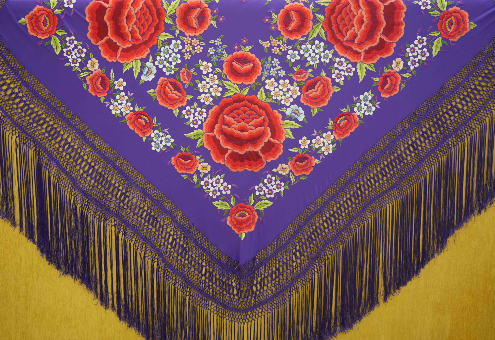 Mantón mano seda 140cm