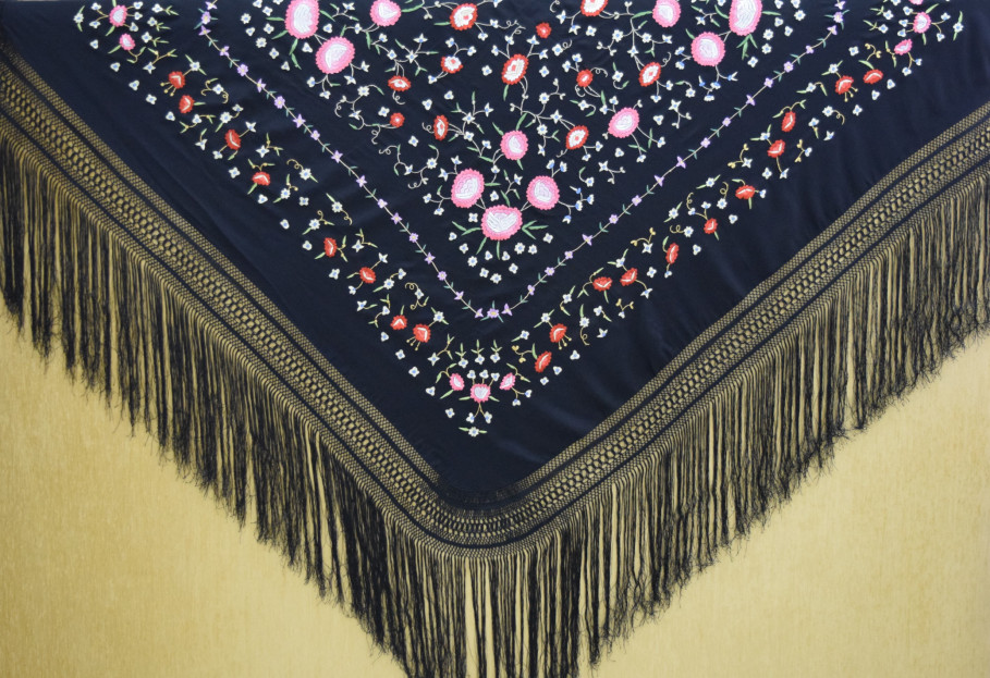 Mantón mano crespón 150cm
