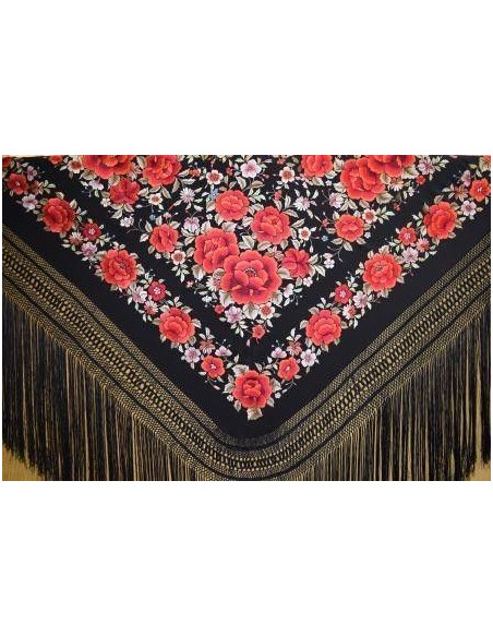 Mantón mano seda 140cm