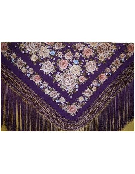 Mantón mano seda 135cm