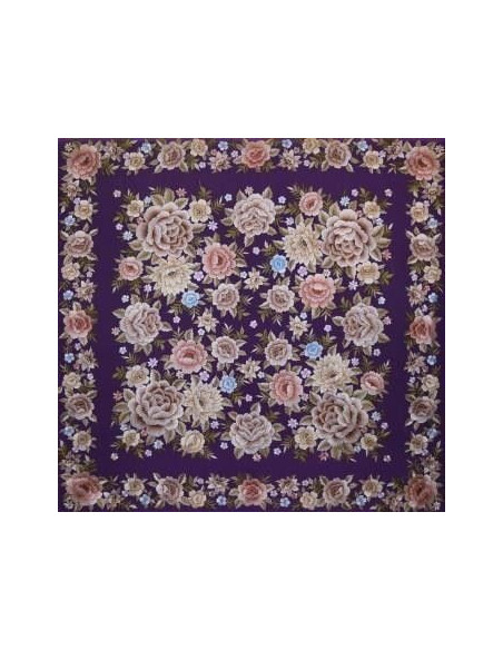 Mantón mano seda 135cm