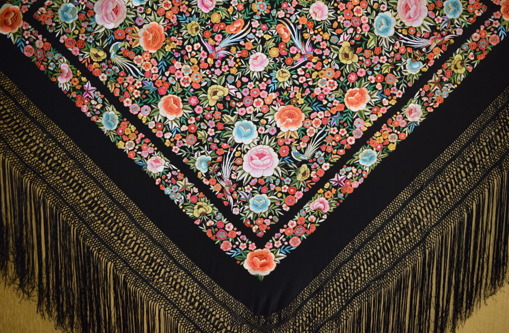Mantón mano seda 140cm