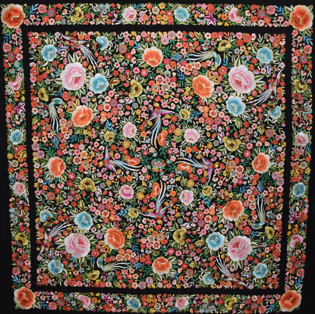 Mantón mano seda 140cm
