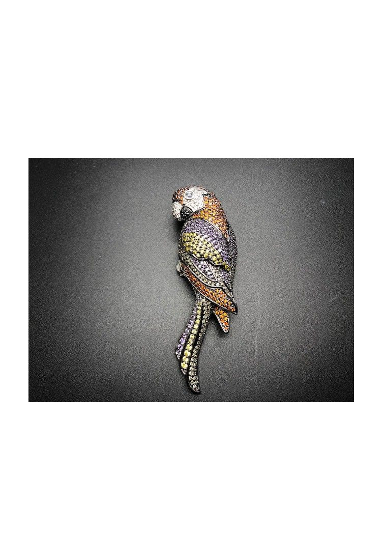 Broche loro plata circonitas colores