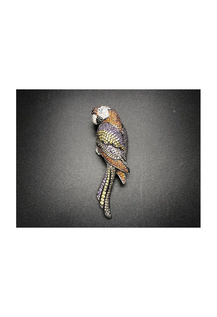 Broche loro plata circonitas colores