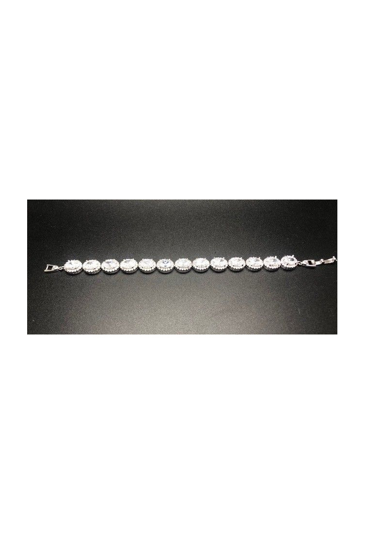 Pulsera cristal colores con circonitas rodio