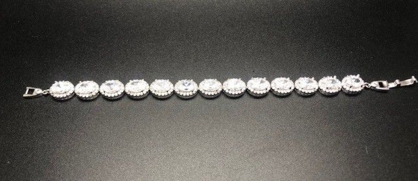 Pulsera cristal colores con circonitas rodio