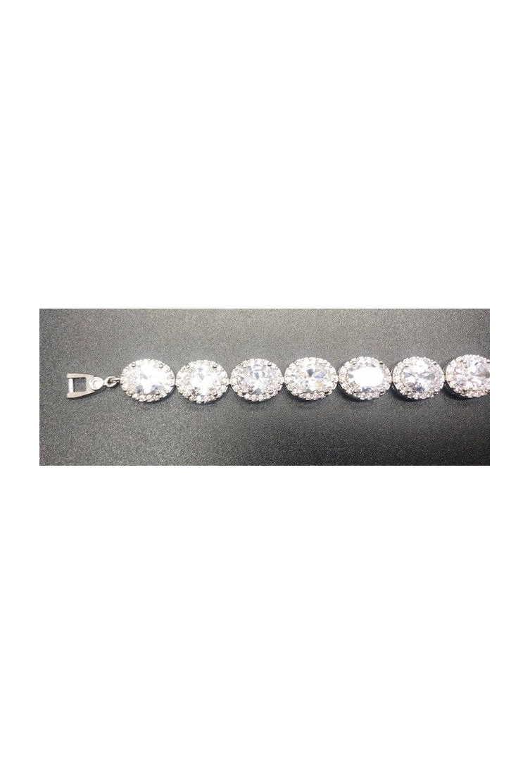 Pulsera cristal colores con circonitas rodio