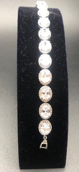 Pulsera cristal colores con circonitas rodio