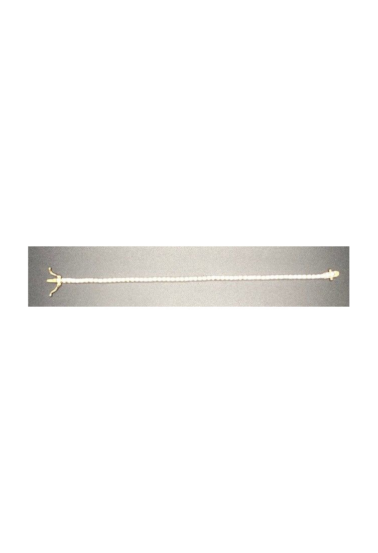 Pulsera fina dorada con circonitas redondas