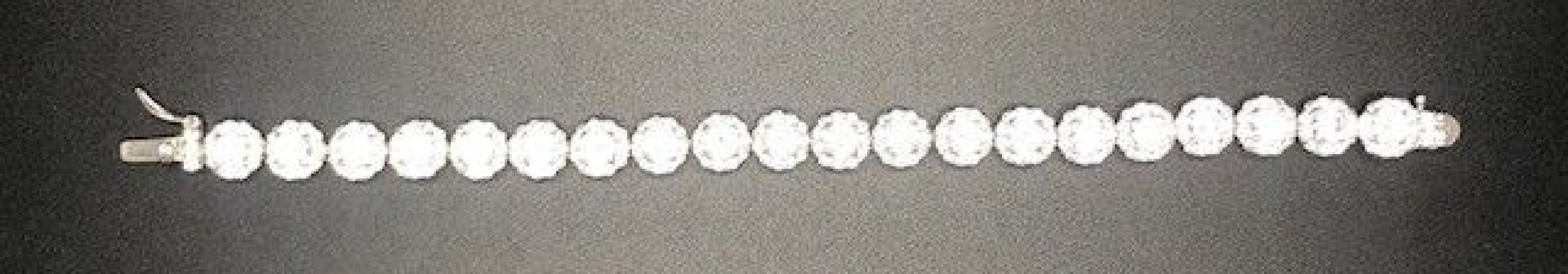 Pulsera plata 20 chatones