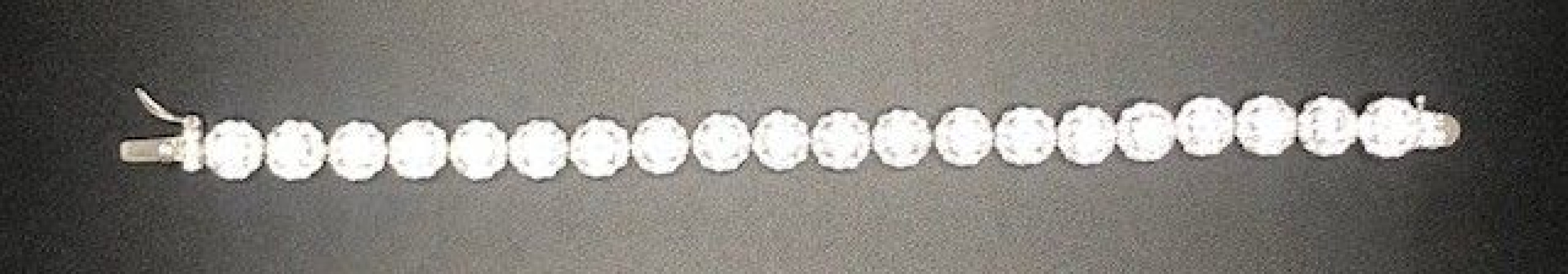 Pulsera plata 20 chatones