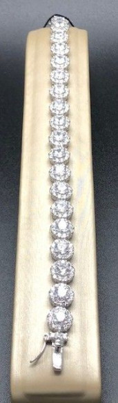 Pulsera plata 20 chatones