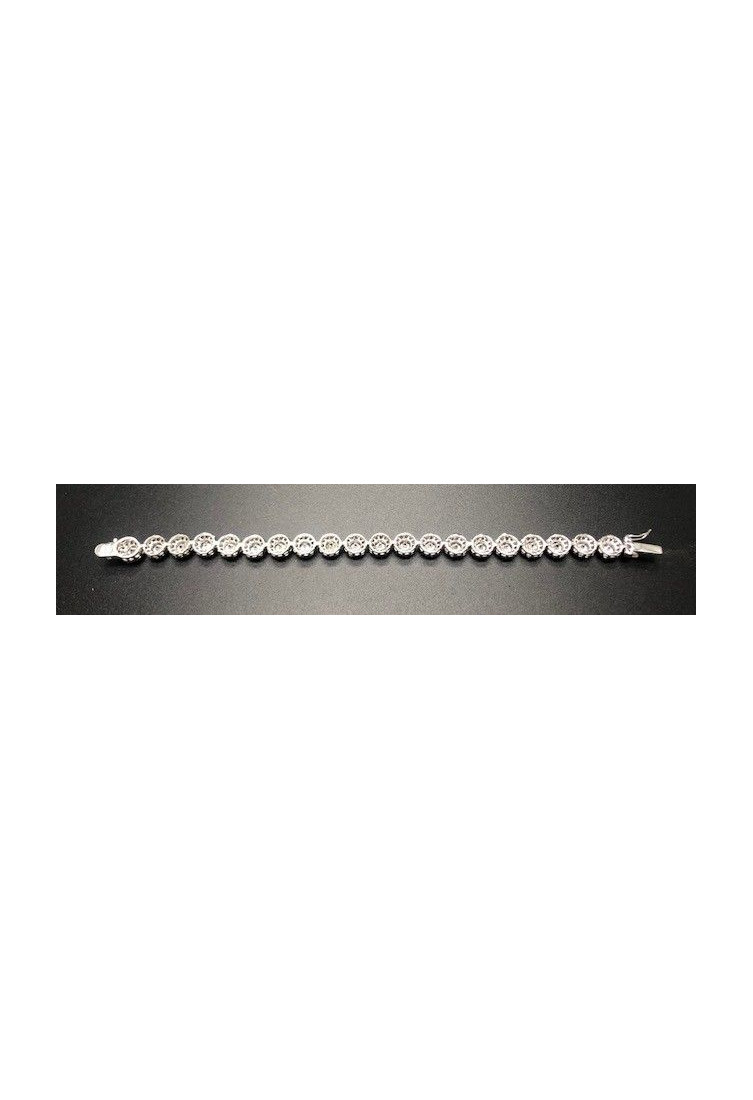 Pulsera plata 20 chatones