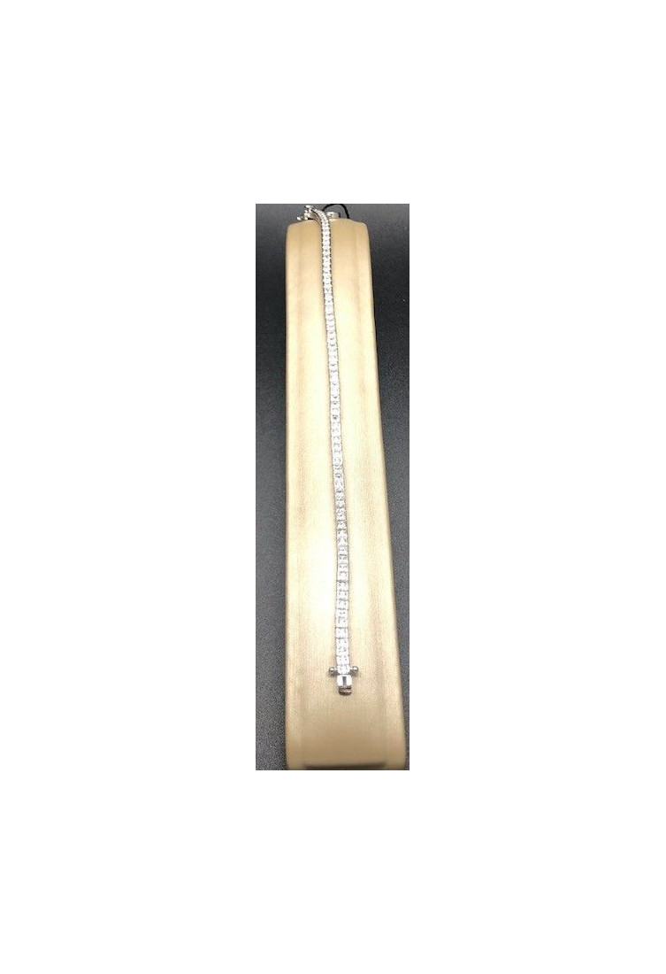 Pulsera plata fina circonitas