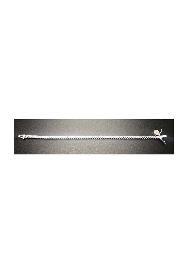 Pulsera plata fina circonitas