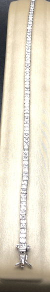 Pulsera plata fina circonitas