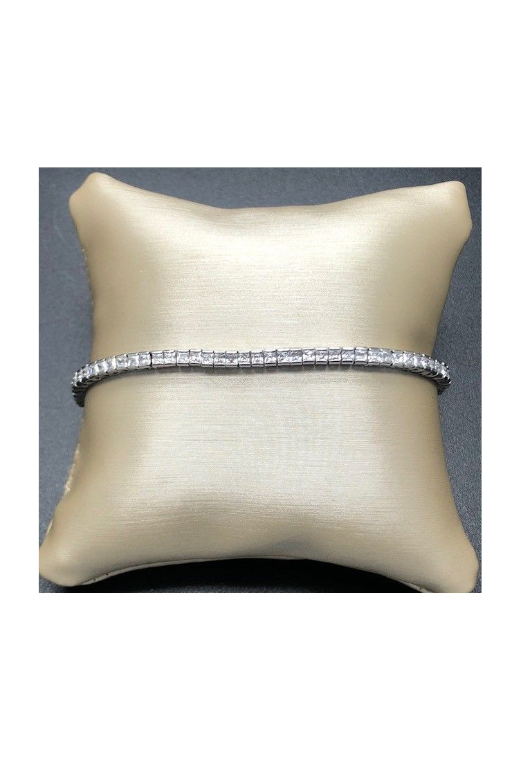 Pulsera plata fina circonitas