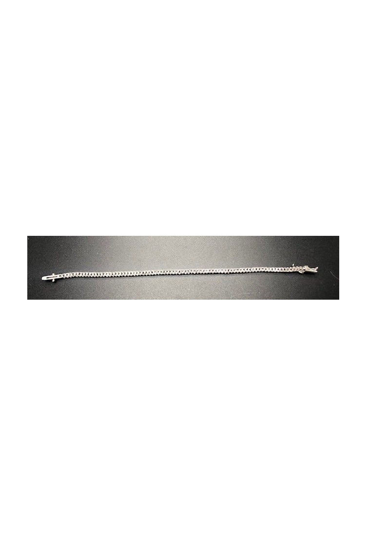Pulsera plata fina circonitas