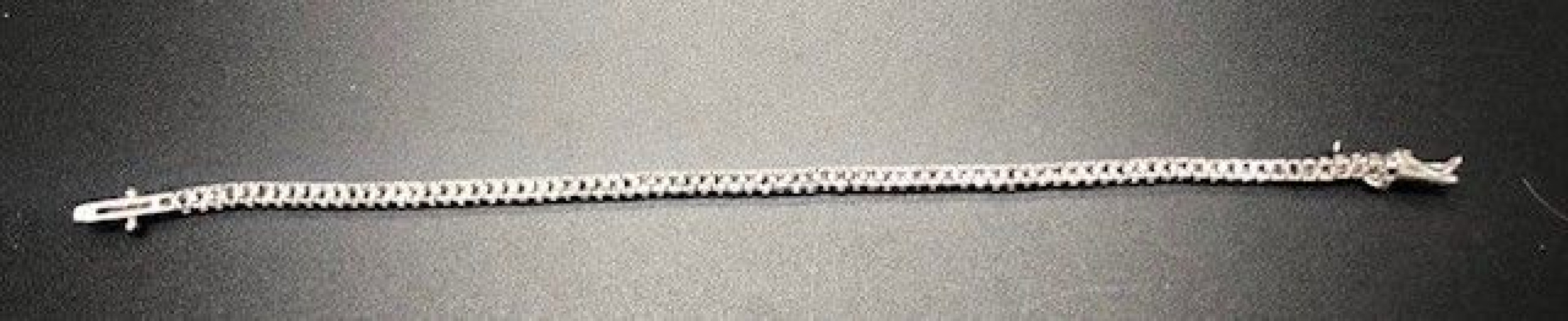 Pulsera plata fina circonitas
