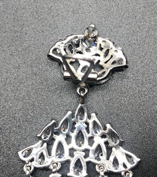 Pendiente plata esmeralda
